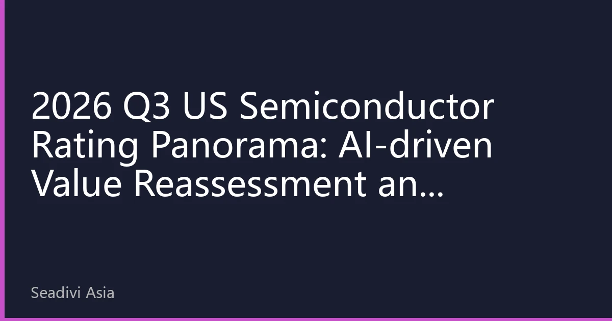 2026 Q3 US Semiconductor Rating Panorama: AI-driven Value Reassessment and Regional New Opportunities